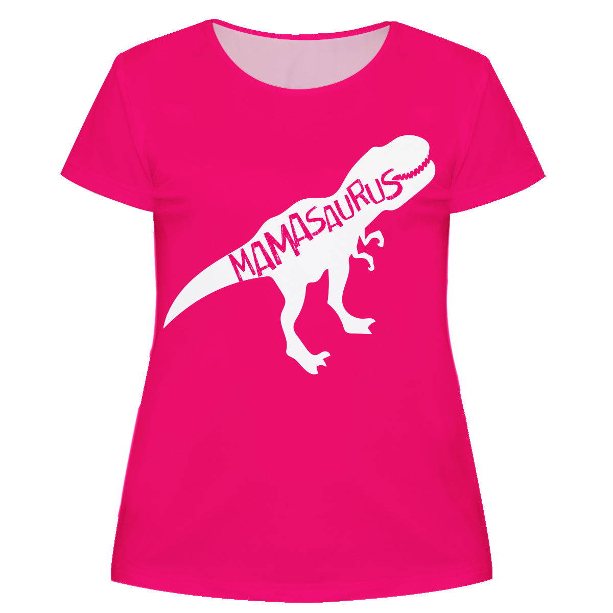 Mamasaurus Hot Pink Short Sleeve Tee Shirt
