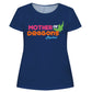 Mother Of Dragons Personalized Name Navy Short Sleeve Tee Shirt