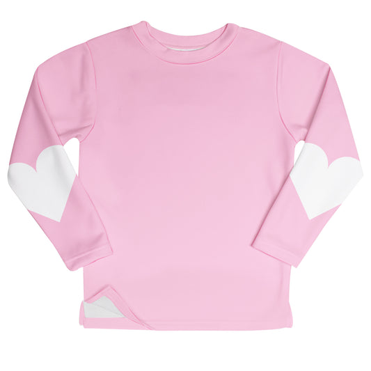 Hearts Pink Fleece Sweatshirt with Side Vents - Wimziy&Co.