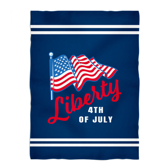 Liberty 4th of July Navy Fleece Blanket 40 x 58