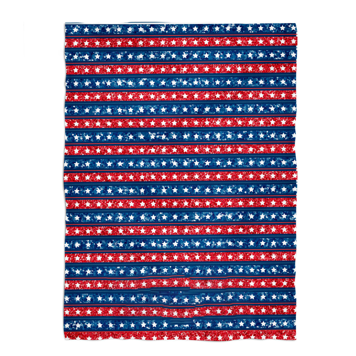 Stars Stripes Personalized Name Blue and Red Fleece Blanket 40 x 58 - Wimziy&Co.