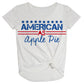 American as Apple Pie White Knot Top