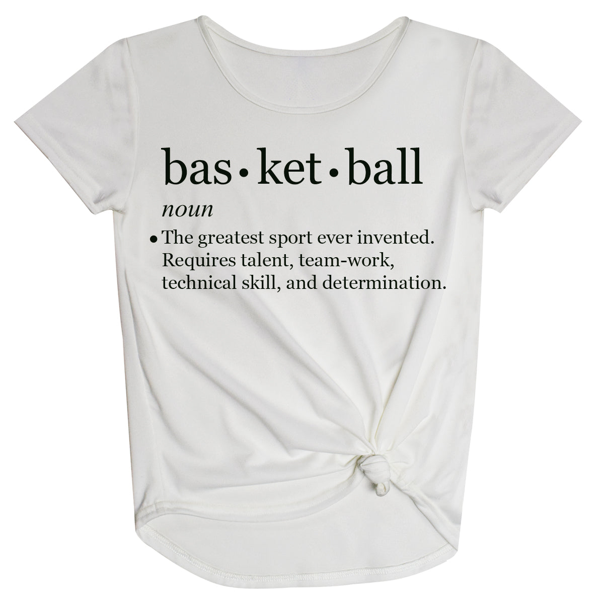 Basketball Definition White Knot Top