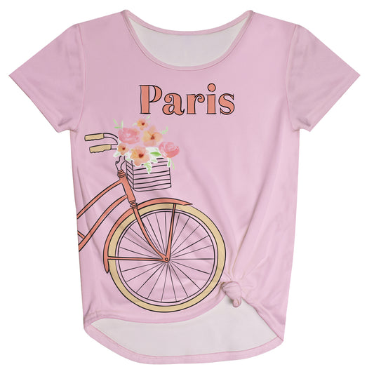 Paris Pink Knot Top