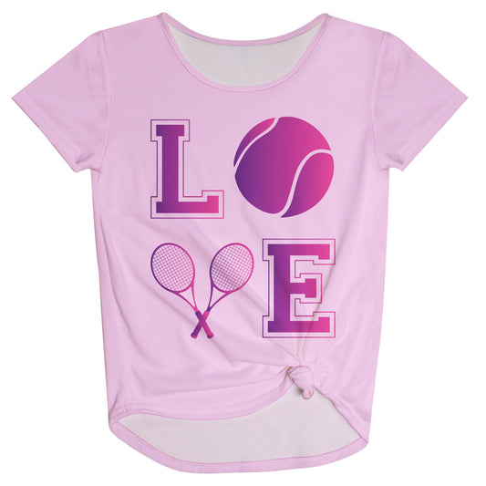 Tennis Love Pink Knot Top - Wimziy&Co.