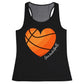 Love Basketball Black Tank Top