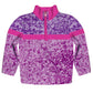 Sequins Print Purple Weight 1/4 Zip Pullover