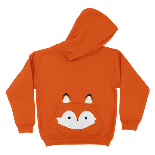Fox Orange Fleece Long Sleeve Hoodie
