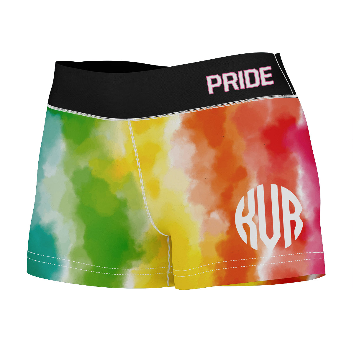 Pride Personalized Monogram Rainbow Colors Shorties