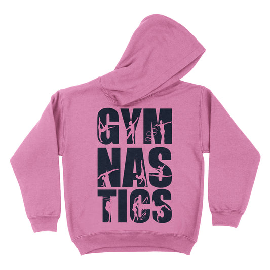 Gymnastics Pink Fleece Long Sleeve Hoodie