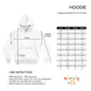 Personalized Name Light Blue and White Degrade Heavy Weight Performance 4-way Stretch Hoodie - Wimziy&Co.