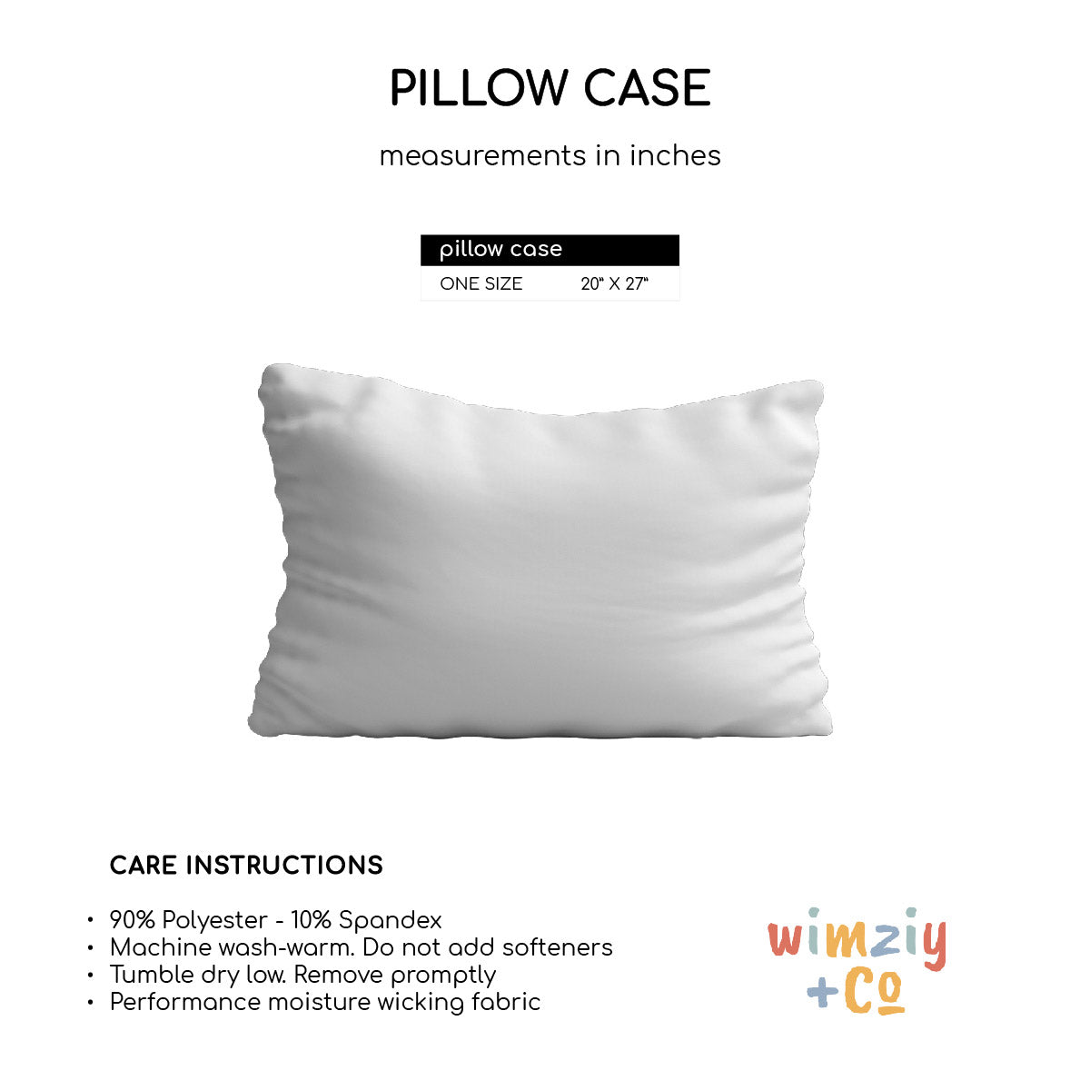 Monogram white polka dots pillow case - Wimziy&Co.