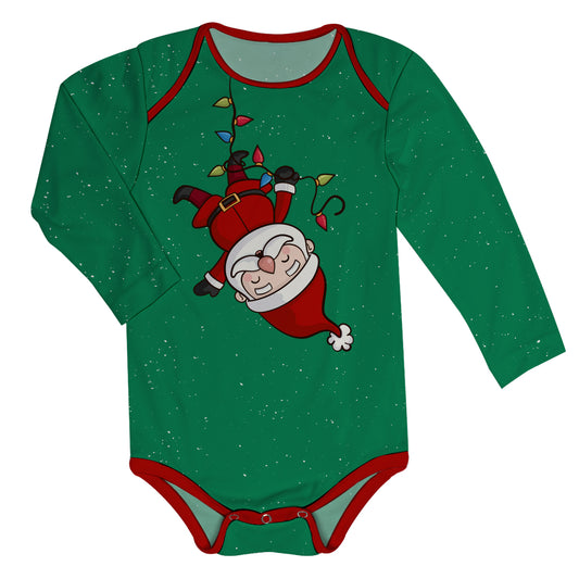 Boys green and red santa onesie - Wimziy&Co.