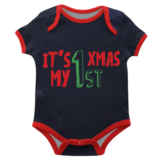 Boys black and red christmas tree onesie - Wimziy&Co.