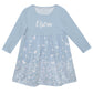 Girls blue and white dress with name - Wimziy&Co.