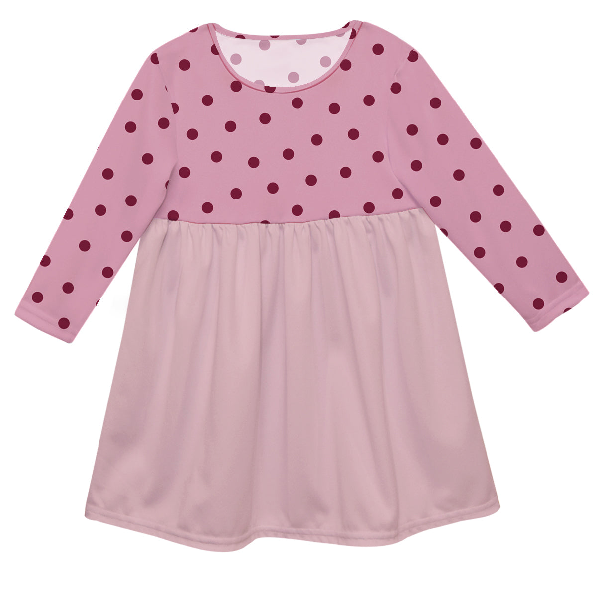 Girls pink polka dots dress - Wimziy&Co.