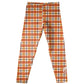 Girls orange plaid leggings - Wimziy&Co.