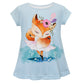 Girls light blue foxy blouse - Wimziy&Co.