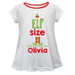 Girls white and red elf blouse with name - Wimziy&Co.