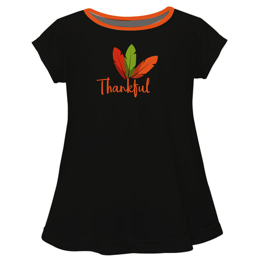Girls black thankfull blouse - Wimziy&Co.