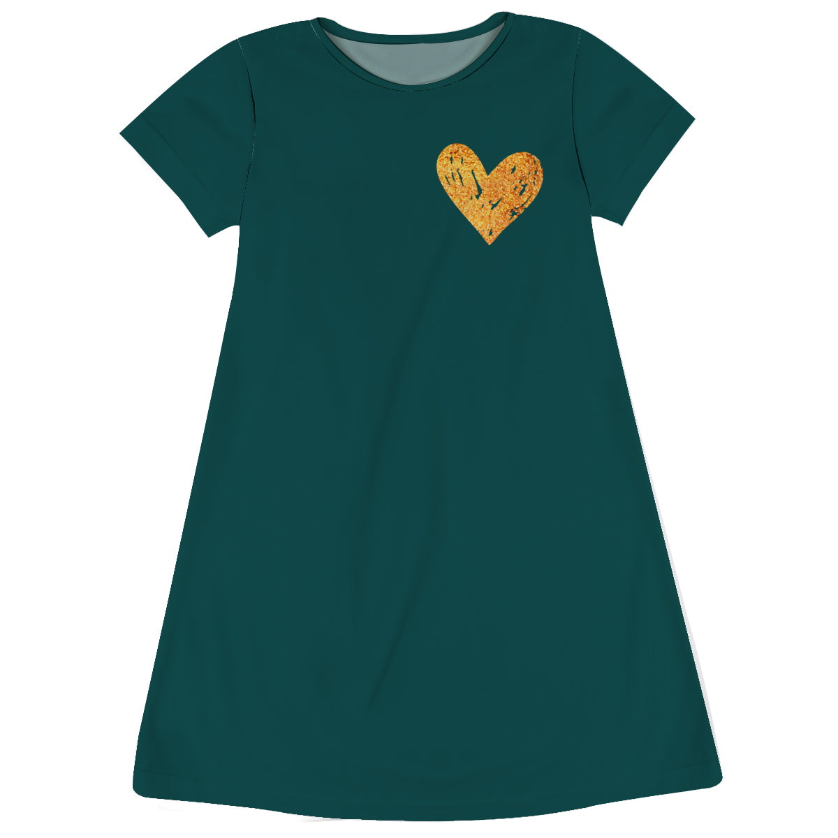 Girls green hearts dress - Wimziy&Co.
