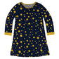 Girls blue stars dress - Wimziy&Co.
