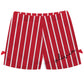 Girls red and white striped short with name - Wimziy&Co.
