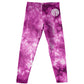 Boho Monogram Purple Tie Dye Leggings - Wimziy&Co.