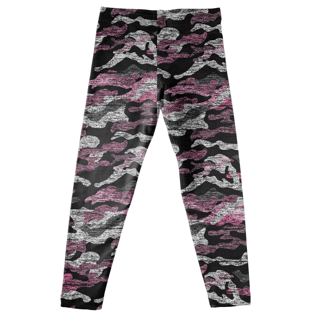 Gray and pink camo heather girls leggings - Wimziy&Co.