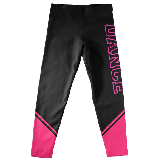 Dance Black and Hot Pink Leggings - Wimziy&Co.