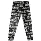 Black and white dance word girls leggings - Wimziy&Co.
