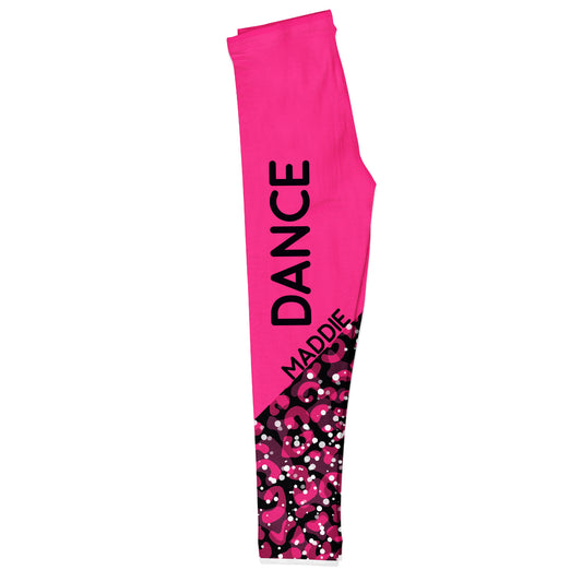 Dance Name Hot Pink Leggings - Wimziy&Co.