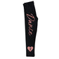 Black and pink heart with dancer silhouette girls leggings with name - Wimziy&Co.