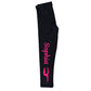 Black and hot pink gymnast silhouette with name - Wimziy&Co.