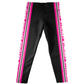 Gymnast Hot Pink Stripes Black Leggings - Wimziy&Co.