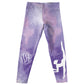 Gymnast Silhouette Monogram Purple  Leggings - Wimziy&Co.