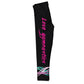 Black and hot pink 'I love gymnastics' girls leggings - Wimziy&Co.
