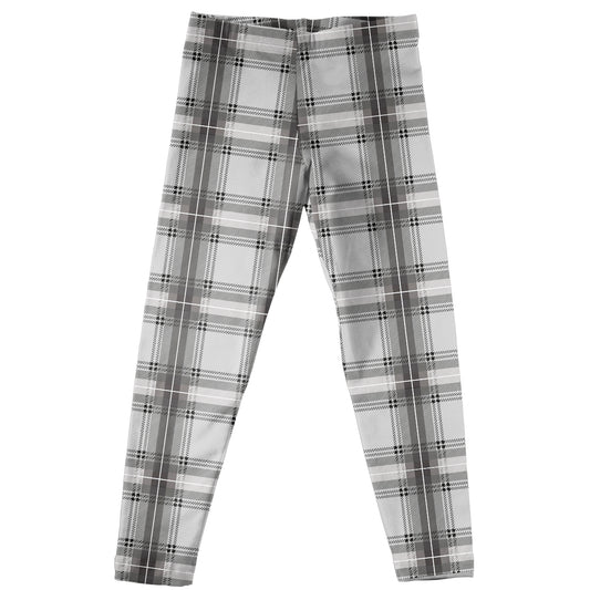 Girls gray plaid leggings - Wimziy&Co.