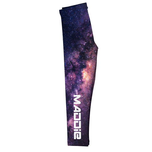 Space Name Pink and Purple Leggings - Wimziy&Co.