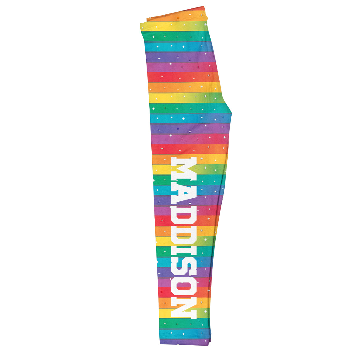 Rainbow Name Colors Stripes Leggings - Wimziy&Co.