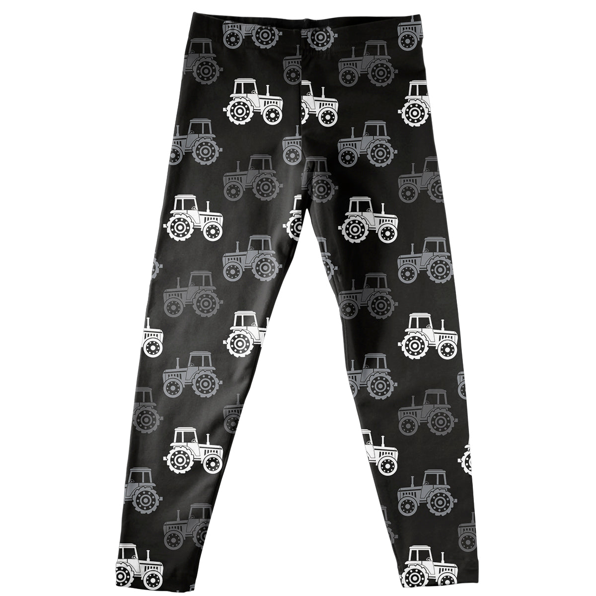 All over tractors in girls black leggings - Wimziy&Co.