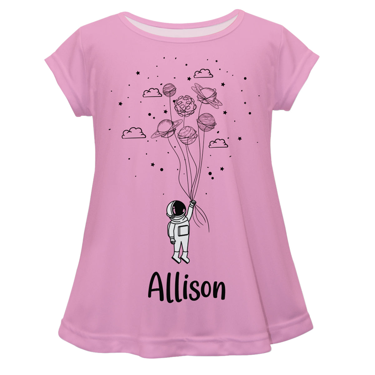 Astronaut Space Name Pink Laurie Top - Wimziy&Co.