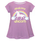 Anatomy Of A Unicorn Purple Short Sleeve Laurie Top - Wimziy&Co.
