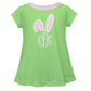 Bunny Monogram Lime Green Short Sleeve Laurie Top - Wimziy&Co.