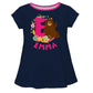 Bear Initial and Name Navy Short Sleeve Laurie Top - Wimziy&Co.