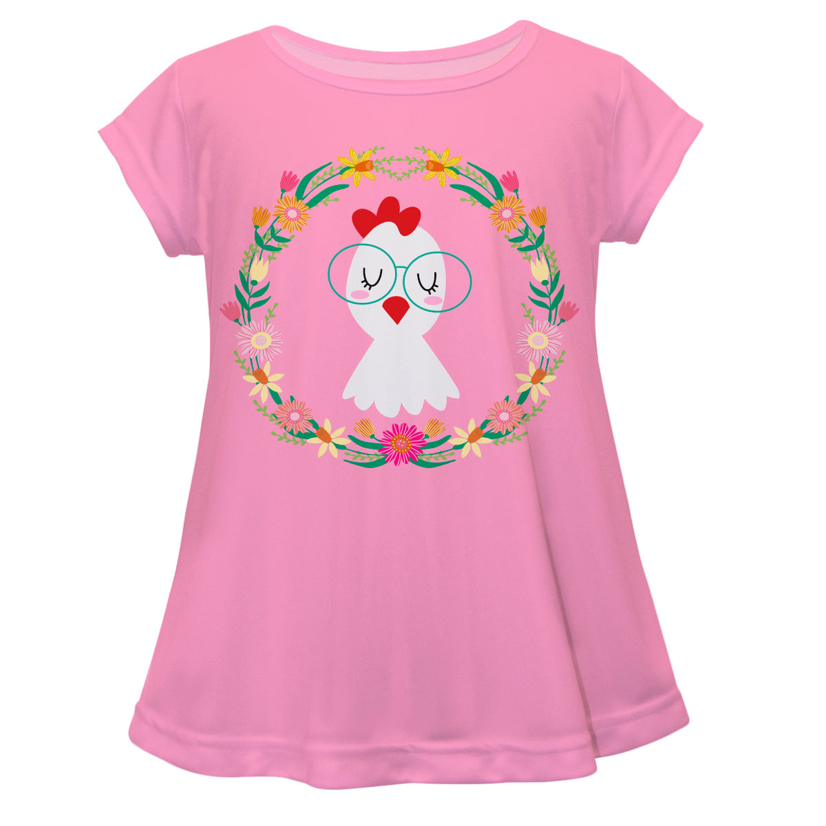 Chicken Pink Short Sleeve Laurie Top - Wimziy&Co.