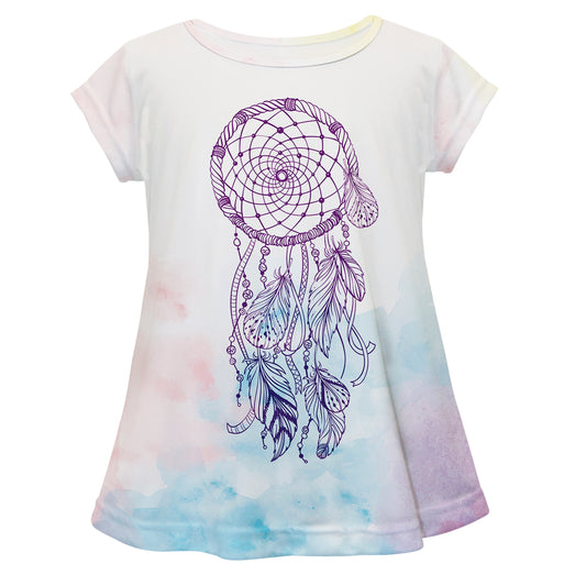 Dream Catcher White Short Sleeve Laurie Top - Wimziy&Co.
