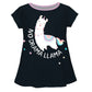 Black and white 'No drama llama' girls blouse with name - Wimziy&Co.