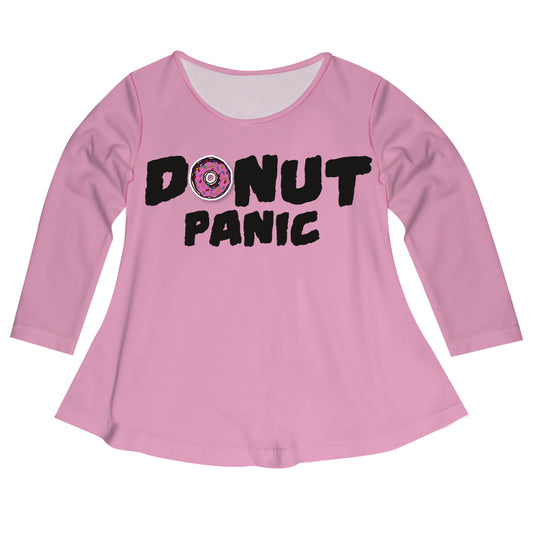 Donut Panic Pink Long Sleeve Laurie Top - Wimziy&Co.