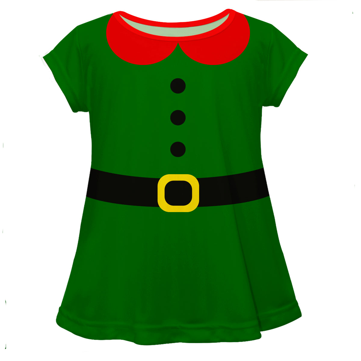 Green elf costume short sleeve girls blouse - Wimziy&Co.